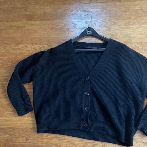 Jenni Kayne Black Button-Up Cardigan